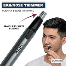 Load image into Gallery viewer, Wahl Micro Groomsman Battery Personal Trimmer for Hygienic Grooming with Rinseable, Interchangeable Heads for Eyebrows, Neckline, Nose, Ears, &amp; Other Detailing - 05640-600
