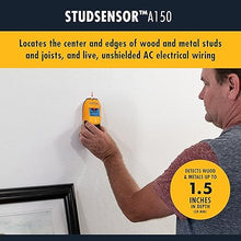 Load image into Gallery viewer, Zircon StudSensor A150 Wall Scanner and Center/Edge Locating Stud Finder with WireWarning Detection and Signal Strength Indicator, Center Finding
