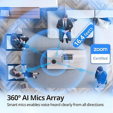 Load image into Gallery viewer, EMEET USB Speakerphone, M1A Zoom Certified AI Mics 360°Voice Pickup USB Type C-A Plug&amp;Play Computer Speakers with Microphone, Fast Mute Noise Reduction Echo Cancellation for 5-8 People for Zoom Teams
