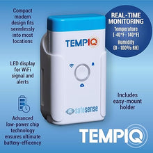 Load image into Gallery viewer, TEMPIQ WiFi Temperature &amp; Humidity Sensor - App Integration, Real-Time Alerts, for 2nd Home, AirBnb, RV,Freezer and Server Room Monitoring, Remote Indoor &amp; Outdoor Hygrometer &amp; Thermometer.Made in USA
