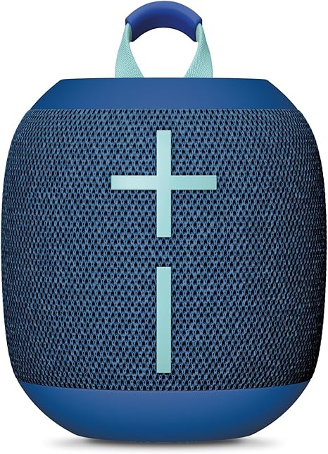 Ultimate Ears WONDERBOOM 4 Portable Waterproof Bluetooth Speaker with Big Bass and 360-Degree Sound, Dustproof Floating Speaker with 131ft (40m) Range - Blue