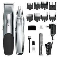 Load image into Gallery viewer, Wahl Groomsman Rechargeable Beard Trimmer kit for Mustaches, Nose Hair, and Light Detailing and Grooming with Bonus Wet/Dry Battery Nose Trimmer – Model 5622v
