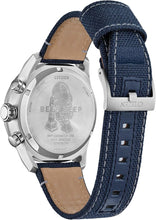Load image into Gallery viewer, Citizen Men's Eco-Drive Star Wars R2-D2 Chronograph Stainless Steel Watch with Cordura Strap, Silver Dial (Model: CA4219-03W)
