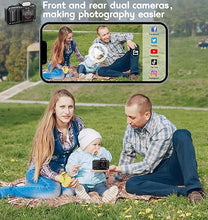 Load image into Gallery viewer, Omzer Digital Camera for Photography Video - 4K Vlogging 48MP Cameras with 2.8&quot; Screen - Compact and Portable for Kids Teens Beginners - 18X Zoom Point &amp; Shoot Camara - Include 32G Sd Card - White
