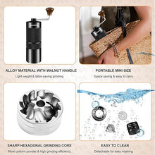 Load image into Gallery viewer, M6 Coffee Grinder Manual,Capacity 25g,Hand Coffee Grinder with Aluminum Body,Coffee Hand Grinder With Sharp Hexagonal Grinding Core,Portable Manual Coffee Bean Grinder for Pour Over Espresso
