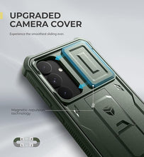 Load image into Gallery viewer, Dexnor for Samsung Galaxy S25 Plus Case with Built-in Slide Camera Cover &amp; Screen Protector &amp; Kickstand,Heavy-Duty Shockproof Rugged Case Full-Body Bumper Cover for Galaxy S25 Plus(2025),Army Green
