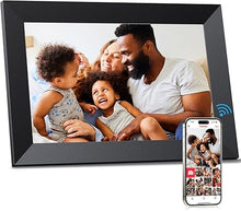 Load image into Gallery viewer, FRAMEO 10.1" Digital Picture Frame WiFi Smart Photo Frame Electronic Digital Picture Frames Load from Phone 1280x800 HD IPS Touch Screen,Auto-Rotate/Slideshow/Wall Mountable/Share Videos Photo-Black
