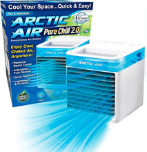 Load image into Gallery viewer, Arctic Air Pure Chill 2.0 Evaporative Air Cooler by Ontel - Powerful, Quiet, Lightweight and Portable Space Cooler with Hydro-Chill Technology For Bedroom, Office, Living Room &amp; More,Blue
