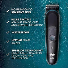 Load image into Gallery viewer, Gillette Intimate Men’s Pubic Hair Trimmer, SkinFirst Pubic Hair i5 Trimmer for Men, Waterproof, Cordless for Wet/Dry Use, Shaver for Men, Lifetime Sharp Blades, Includes Anti Chafe Stick, Gift Set
