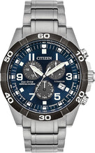 Load image into Gallery viewer, Citizen Men&#39;s Eco-Drive Sport Casual Brycen Chronograph Watch, Super Titanium™, Perpetual Calendar, Tachymeter 12/24 Hour Time, Alarm, Date
