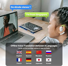 Load image into Gallery viewer, Translation Earbuds, Language Translator Earphone in Real Time Supports 144 and 8 Offline 3-in-1 OWS Translation Earbuds fit iOS &amp; Android Ideal for Travel and Business (Milky White)
