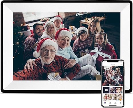 Uhale 10.1inch Digital Picture Frame WiFi Smart Digital Photo Frame 1280 * 800 IPS HD Touch Screen, 16GB Memory, auto-Rotate, use “Uhale”APP Instantly Shares Photos and Videos-Best Gift