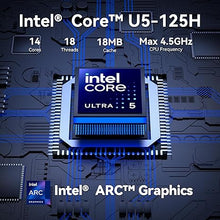 Load image into Gallery viewer, GEEKOM IT1 Mega AI Mini PC,14th Gen Intel Core Ultra U5-125H (Up to 4.5Ghz) Mini Computers,32GB DDR5 RAM 1TB SSD Mini Desktop Windows 11 Pro Intel ARC Gpu/AI Boost/Dual NIC LAN/WiFi 7/BT5.4/8K/USB4.0
