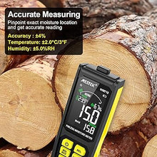 Load image into Gallery viewer, MESTEK Pinless Wood Moisture Meters for Drywall, Water Leak Detector, Wall Moisture Tester for Lumber Concrete Building, Wall Moisture Sensor Digital Humidity Tester for Firewood
