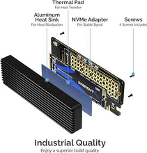 Load image into Gallery viewer, SABRENT NVMe M.2 SSD to PCIe X16/X8/X4 Card with Aluminum Heat Sink (EC-PCIE)
