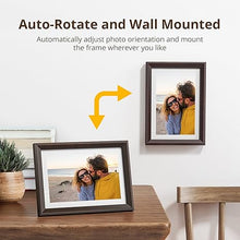 Load image into Gallery viewer, Dragon Touch Digital Picture Frame WiFi 10 inch IPS Touch Screen Digital Photo Frame Display, 32GB Storage, Auto-Rotate, Share Photos via App, Email, Cloud, Classic 10 Brown, PUUDUU

