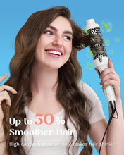 Load image into Gallery viewer, Wavytalk Thermal Brush, 1.5 Inch Ionic Thermal Round Brush Creates Blowout Look in 10 Minutes, Heated Round Brush Makes Hair Shinier &amp; Smoother, Dual Voltage (White)
