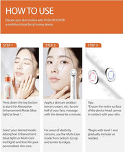 Load image into Gallery viewer, Fusid Booster - Microcurrent Facial Toning Tool. Korean Skincare for Skin Elasticity, Density, Radiance. Multi-Functional Skin Tightening Massager
