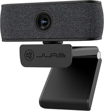 Load image into Gallery viewer, JLab JBuds Cam USB HD Webcam, Black with Optional White Faceplate, 1080P/30 FPS, 2.1 Megapixels, Auto-Focus, Dual Omni-Directional Microphones, Compatible with PC, Mac and Chromebook
