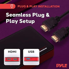 Load image into Gallery viewer, Pyle Video Game Capture Card Device with Video Recorder, HDMI Output, Full HD 1080P Live Streaming, USB, SD, PC, DVD - PHDRCB48.6
