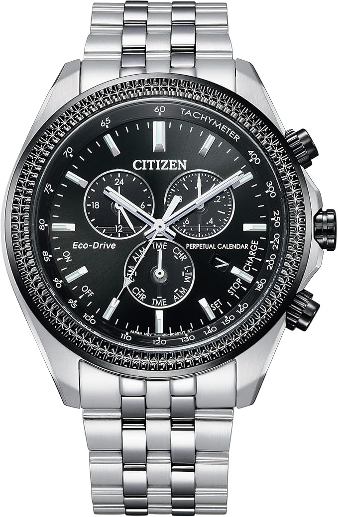 Citizen Men's Eco-Drive Classic Chronograph Watch in Stainless Steel with Perpetual Calendar, Tachymeter