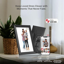 Load image into Gallery viewer, Avyona 10.1” Smart WiFi Digital Photo Frame | HD IPS Touchscreen | 32GB Storage | Frameo App for Instant Wireless Photo &amp; Video Sharing | Auto-Rotate | Ideal Gift for Family &amp; Friends – Raven Black

