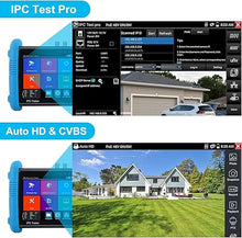 Load image into Gallery viewer, Anpviz IP Camera Tester CCTV Tester, 7 Inch Touch Screen H.265 4K AHD, TVI, CVI &amp; CVBS Analog Camera RJ45 Cable with PoE/IP Discovery/HDMI in &amp; Out/Built in WiFi/RS485 PTZ Control (IPC-9800ADH Plus)
