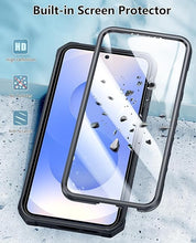 Load image into Gallery viewer, FNTCASE for Samsung Galaxy S25-Plus Case: Military Grade Rugged Cell Phone Cover with Kickstand &amp; Holster | Shockproof TPU Protection Bumper Matte Textured Design for S24 Plus Cases 6.7 inch - Black
