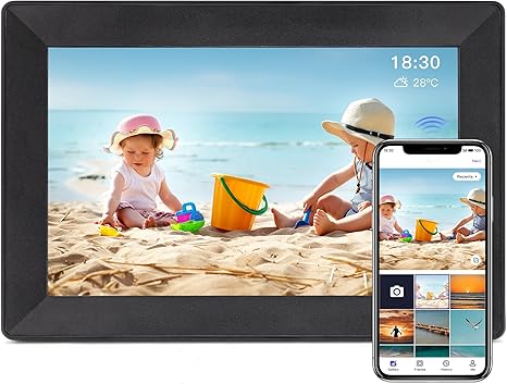 Uhale 10.1Inch Digital Photo Frame WiFi Smart Digital Picture Frame,16GB Storage, Wall-Mounted, 1280 * 800 HD Resolution Digital Frame,Share Photos/Videos Instantly via Uhale App from Anywhere