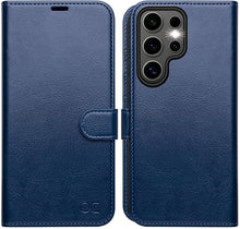 Load image into Gallery viewer, OCASE Compatible with Galaxy S25 Ultra Wallet Case, PU Leather Flip Folio Case with Card Holders RFID Blocking Kickstand [Shockproof TPU Inner Shell] Protective Phone Cover 6.9 Inch 2025, Blue
