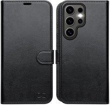 Load image into Gallery viewer, OCASE Compatible with Galaxy S25 Ultra Wallet Case, PU Leather Flip Folio Case with Card Holders RFID Blocking Kickstand [Shockproof TPU Inner Shell] Protective Phone Cover 6.9 Inch 2025, Black
