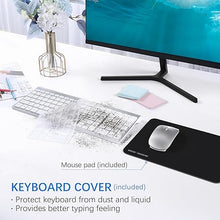 Load image into Gallery viewer, Wireless Keyboard and Mouse with Mouse Pad Ultra Slim Combo, MOOJAY 2.4G USB Quiet Compact Scissor Switch Keyboard Mice Set with Cover, 2 AA and 2 AAA Batteries, for Laptop/PC/Windows - Silver White
