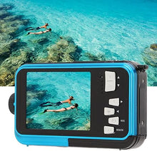 Load image into Gallery viewer, Underwater Camera Support 128GB Expandable Point and Shoot Waterproof Camera 10ft 30MP 1080P FHD Video Compact Portable 16X Zoom Waterproof Digital Camera for Kids Snorkeling
