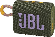 Load image into Gallery viewer, JBL Go 3 - Portable Mini Bluetooth Speaker, big audio and punchy bass, IP67 waterproof and dustproof, 5 hours of playtime, speaker for home, outdoor and travel (Green)
