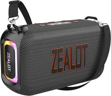 Load image into Gallery viewer, ZEALOT Bluetooth Speaker,50W (60W Peak) Portable Speaker with Loud Audio, Speaker Bluetooth Wireless for Outdoor, IPX6 Waterproof, Dual Pairing, EQ, Bluetooth 5.3, for Home/Outdoor/Beach/Party
