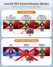 Load image into Gallery viewer, Docking Station Triple Display, NOVOO RM7 USB C Docking Station Dual Monitor Adapter with 8K@30Hz DP and Dual 4K@60Hz HDMI, 100W PD, 3 USB Ports, USB C Dock for HP, DELL, Lenovo, MacBook Laptops
