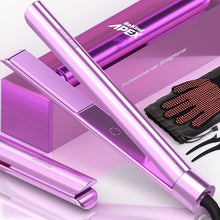 Load image into Gallery viewer, Bekind Apex 2-in-1 Hair Straightener Flat Iron | 1“ 460°F Straightener &amp; Curler for All Hairstyles | UltraSmooth Tech | 15s Fast Heating &amp; Temp Memory | Gift Set for Girls Women (Violet Bloom)
