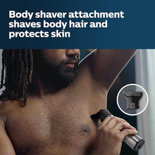 Load image into Gallery viewer, Philips Norelco Multigroom Series 9000 - 21 piece Men&#39;s Grooming Kit for beard, body, face, nose, ear hair trimmer w/ premium storage case, MG9510/60
