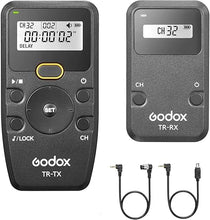 Load image into Gallery viewer, Godox TR-N1 TR-N3 Remote Shutter Release for Nikon, Wireless Shutter Release Intervalometer Compatible for Nikon Z9 Z7 Z6 Z5 D850 D800 D750 D610 F90 D7200 D7100 D5600 D3300 D90
