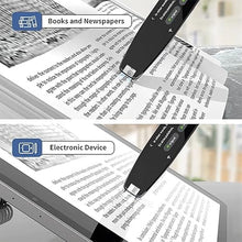 Load image into Gallery viewer, Upgrade Translation Scanning Pen, Text to Speech Device for Dyslexia, Real-time Multifunctional Pen Scanner with LCD Touchscreen, Support 12 Languages Offline Scanning Translation (Black)
