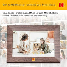 Load image into Gallery viewer, KODAK 8Inch WiFi Digital Picture Frame, 1280x 800 IPS HD Touchscreen Digital Photo Frame with 32GB Storage, Easy Setup to Share Photos or Videos Instantly from Anywhere(Khaki-WiFi)
