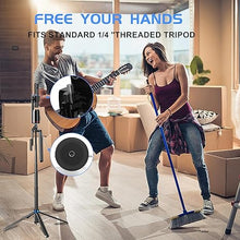 Load image into Gallery viewer, Auto Face Tracking Phone Holder for Phone, GoPro, Compact Camera, 360° Rotation Mount with Remote Compatible with Tripod, Rotating Stand for iPhone for Vlog, Streaming, Video, FaceTime, TIK Tok
