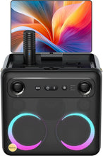 Load image into Gallery viewer, 2024 Smart Karaoke Machine for Adults - with Lyrics Display, 64GB Karaoke Tablet, 2 Wireless Mics, Professional Karaoke System, 600W Peak Power, 4 DJ Lights, Karaoke Speaker for Any Occasion
