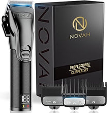 Load image into Gallery viewer, Novah Professional Hair Clippers for Men, Professional Barber Clippers, Electric Mens Cordless Hair Clippers for Barbers Haircut Kit Fade, Maquina de Cortar Cabello
