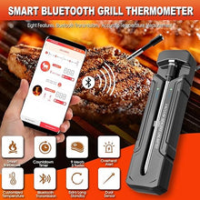 Load image into Gallery viewer, Smart Bluetooth Meat Thermometer, Wireless Grill Thermometer, Digital Food Thermometer for Smoker, Oven, BBQ Steak/Turkey, 500Ft Remote Monitoring Precise Temperature Alerts
