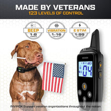 Load image into Gallery viewer, INVIROX Dog Training Collar [2025 Edition] 123 Levels Dog Training Collar with Remote 1100yd Range E Collar for Dogs Training 100% Waterproof Rechargeable E Collar with Remote
