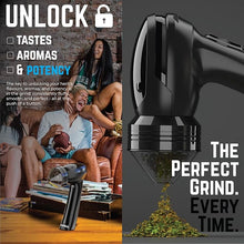 Load image into Gallery viewer, Mamba Original 1g Black USB Electric Herb Grinder. Small Portable Metal Herbal Grinder Machine &amp; Spice Mill for the Kitchen
