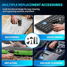 Load image into Gallery viewer, Computer Vacuum Cleaner-Compressed Air Duster-Air Blower Powerful 4-in-1-Electric Air Dusters-Replace Compressed Air Cans for PC, Computer, Car -Vacuum Keyboard Cleaner
