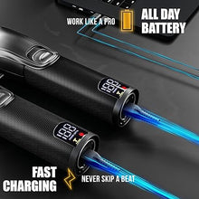 Load image into Gallery viewer, Novah® Professional Hair Clippers for Men, Professional Barber Clippers and Trimmer Set, Mens Cordless Hair Clippers for Barbers Haircut Fading Kit Fade - Gold
