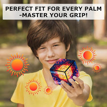 Load image into Gallery viewer, SHASHIBO Shape Shifting Box - Award-Winning, Patented Fidget Cube w/ 36 Rare Earth Magnets - Transforms Into Over 70 Shapes, Download Fun in Motion Toys Mobile App (Holographic - Solar)
